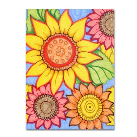 Valarie Wade 'Sunflower Zen' Canvas Art,14x19